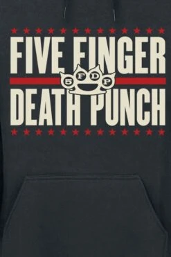 "Punchagram" Trui Met Capuchon Zwart Van Five Finger Death Punch -Sportkleding 275180d emp