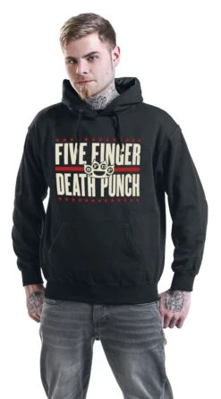 "Punchagram" Trui Met Capuchon Zwart Van Five Finger Death Punch -Sportkleding 275180wa emp