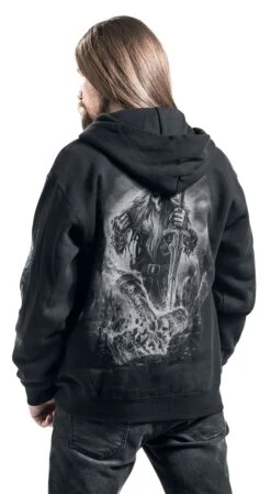 "Naglfar" Vest Met Capuchon Zwart Van Toxic Angel -Sportkleding 280052wb emp