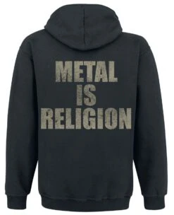 "Metal Is Religion" Trui Met Capuchon Zwart Van Powerwolf -Sportkleding 323933b emp