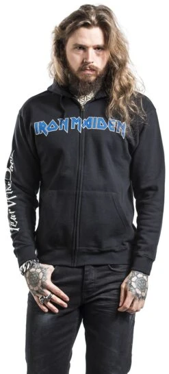 "Fear Of The Dark" Vest Met Capuchon Zwart Van Iron Maiden -Sportkleding 325018wa emp