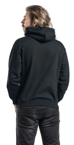 "Black Is My Happy Colour" Trui Met Capuchon Zwart Van Slogans -Sportkleding 335842wb