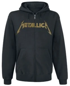 "Hetfield Iron Cross Guitar" Vest Met Capuchon Zwart Van Metallica