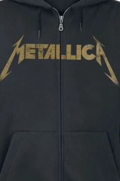 "Hetfield Iron Cross Guitar" Vest Met Capuchon Zwart Van Metallica -Sportkleding 341625d