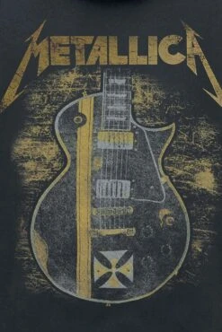 "Hetfield Iron Cross Guitar" Vest Met Capuchon Zwart Van Metallica -Sportkleding 341625d2