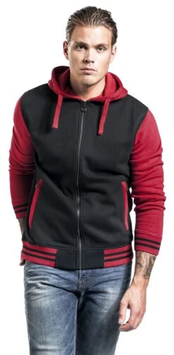 "Playing The Blame Game" Vest Met Capuchon Zwart-rood Van RED By EMP -Sportkleding 342177wa