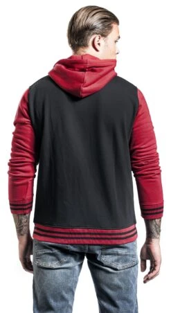 "Playing The Blame Game" Vest Met Capuchon Zwart-rood Van RED By EMP -Sportkleding 342177wb