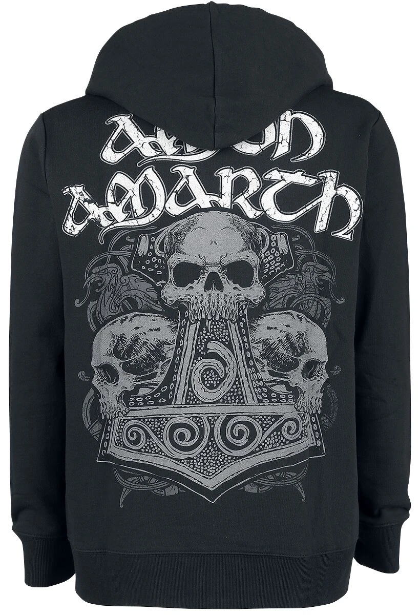 "Thorhammer" Vest Met Capuchon Zwart Van Amon Amarth 5 "Thorhammer" Vest Met Capuchon Zwart Van Amon Amarth - Afbeelding 3