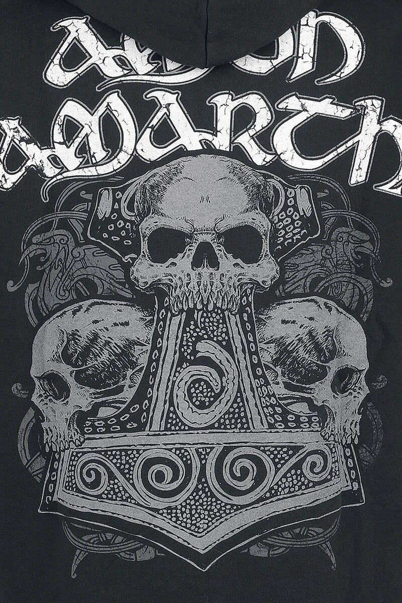 "Thorhammer" Vest Met Capuchon Zwart Van Amon Amarth 9 "Thorhammer" Vest Met Capuchon Zwart Van Amon Amarth - Afbeelding 7