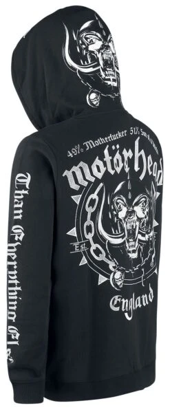 "England" Vest Met Capuchon Zwart Van Motörhead -Sportkleding 345176c2 emp