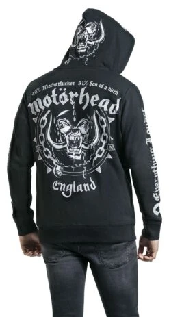 "England" Vest Met Capuchon Zwart Van Motörhead -Sportkleding 345176wb