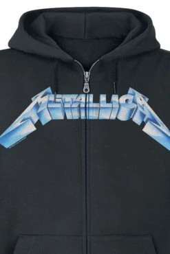 "Ride The Lightning" Vest Met Capuchon Zwart Van Metallica 11 "Ride The Lightning" Vest Met Capuchon Zwart Van Metallica -Sportkleding 352503d emp