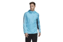 Adidas Own The Run Hooded Wind Jacket Turquoise Heren
