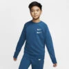Nike Sportswear Swoosh Sweater Blauw Jongens