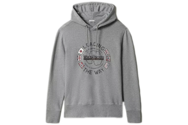 Napapijri Balya Hoodie Grijs Heren 3 Napapijri Balya Hoodie Grijs Heren