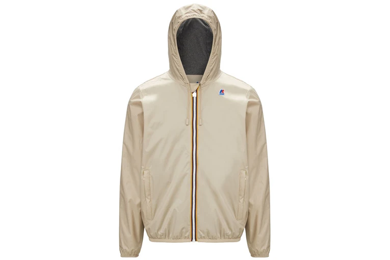 K-Way Jacques Nylon Jersey Beige Grijs Heren 3 K-Way Jacques Nylon Jersey Beige Grijs Heren