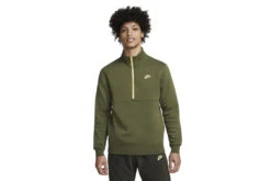 Nike Sportswear Club Trui Met Halflange Rits Rough Green Heren