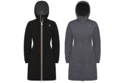 K-Way Charlene Warm Double Jas Zwart / Grijs Dames