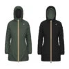 K-Way Denise Thermo Plus.2 Double Jas Groen Zwartachtig / Zwart Dames -Sportkleding 37105670 0