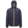 K-Way Jacques Warm Double Jas Marineblauw / Zwart Vervaagd Heren -Sportkleding 37105678 0