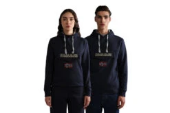 Napapijri Burgee Winter Hoodie Sweatshirt Dark Blue Unisex