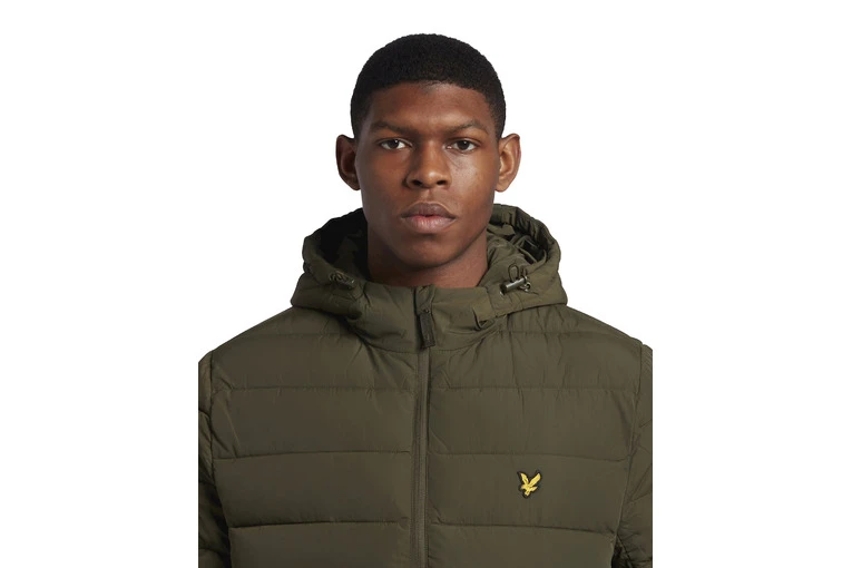 Lyle & Scott Lightweight Puffer Jas Olive Heren 6 Lyle & Scott Lightweight Puffer Jas Olive Heren - Afbeelding 4