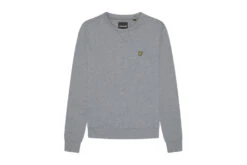 Lyle & Scott Crew Neck Sweater Mid Grey Marl Heren