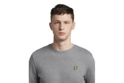 Lyle & Scott Crew Neck Sweater Mid Grey Marl Heren -Sportkleding 37106834 4
