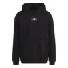Adidas Essentials FeelVivid Cotton Fleece Drop Shoulder Hoodie Black Heren