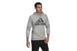 Adidas Essentials Fleece Big Logo Hoodie Medium Grey Heather Heren -Sportkleding 37107809 4