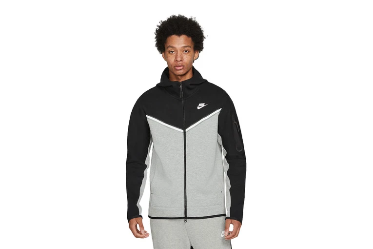 Nike Sportsear Tech Fleece FZ Hoodie Zwart/grijs Heren 3 Nike Sportsear Tech Fleece FZ Hoodie Zwart/grijs Heren