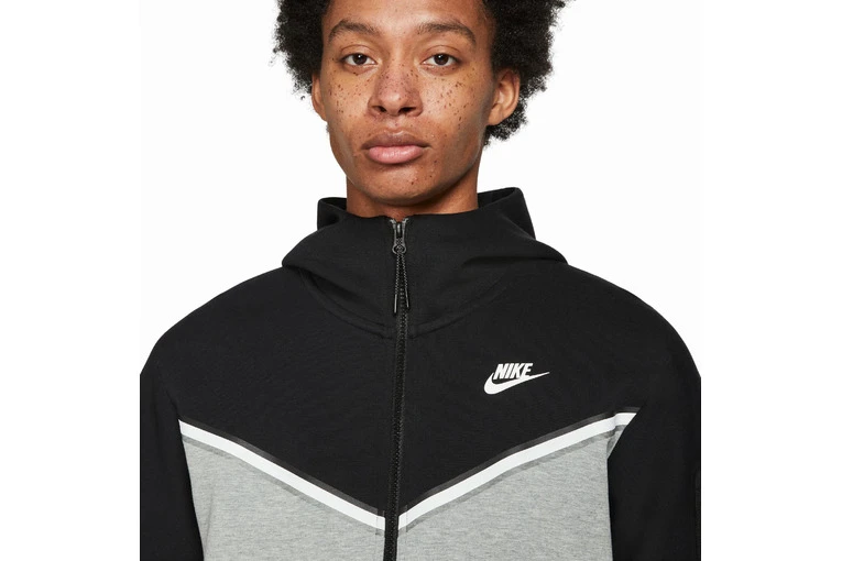 Nike Sportsear Tech Fleece FZ Hoodie Zwart/grijs Heren 5 Nike Sportsear Tech Fleece FZ Hoodie Zwart/grijs Heren - Afbeelding 3