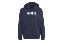 Adidas All SZN Fleece Graphic Hoodie Blauw Heren