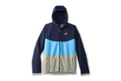 Brooks Canopy Jacket Navy/Spring Break/Pebble Heren