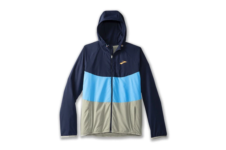 Brooks Canopy Jacket Navy/Spring Break/Pebble Heren 3 Brooks Canopy Jacket Navy/Spring Break/Pebble Heren