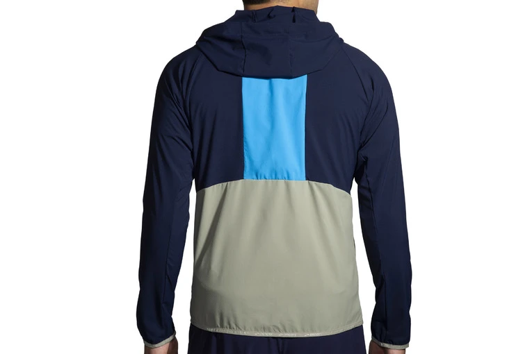 Brooks Canopy Jacket Navy/Spring Break/Pebble Heren 5 Brooks Canopy Jacket Navy/Spring Break/Pebble Heren - Afbeelding 3