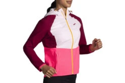 Brooks Canopy Jacket Razzmatazz/Quartz/Hyper Pink Dames -Sportkleding 37111968 4