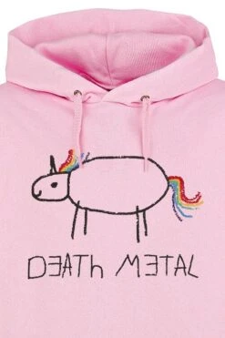 "Death Metal" Trui Met Capuchon Lichtroze Van Death Metal -Sportkleding 379106d