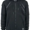 "Black Chrome Hood" Vest Met Capuchon Zwart Van Vixxsin -Sportkleding 384092a