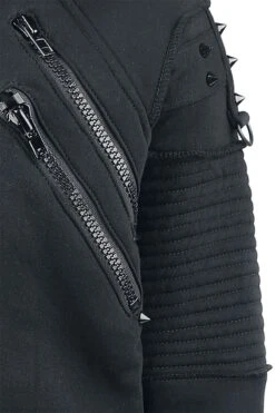 "Black Chrome Hood" Vest Met Capuchon Zwart Van Vixxsin 12 "Black Chrome Hood" Vest Met Capuchon Zwart Van Vixxsin -Sportkleding 384092d2