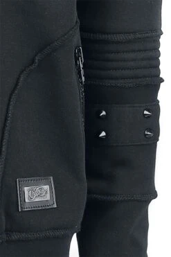 "Black Chrome Hood" Vest Met Capuchon Zwart Van Vixxsin 13 "Black Chrome Hood" Vest Met Capuchon Zwart Van Vixxsin -Sportkleding 384092d3