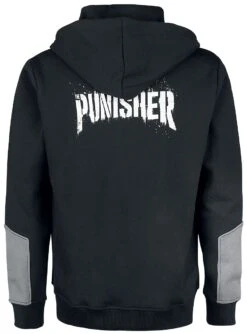 "Punisher" Vest Met Capuchon Zwart-grijs Van The Punisher -Sportkleding 447937b