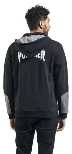 "Punisher" Vest Met Capuchon Zwart-grijs Van The Punisher -Sportkleding 447937wb