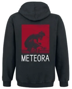 "Meteora Red" Vest Met Capuchon Zwart Van Linkin Park -Sportkleding 448003b