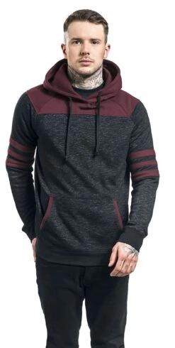 "Bodies" Trui Met Capuchon Zwart-rood Van RED By EMP -Sportkleding 450581wa