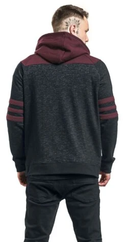 "Bodies" Trui Met Capuchon Zwart-rood Van RED By EMP -Sportkleding 450581wb