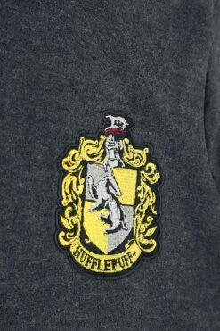 "Hufflepuff Sport" Vest Met Capuchon Grijs-geel Van Harry Potter -Sportkleding 453632d2