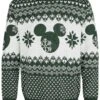 "Mickey" Christmas Jumper Groen-wit Van Mickey & Minnie Mouse -Sportkleding 455708a