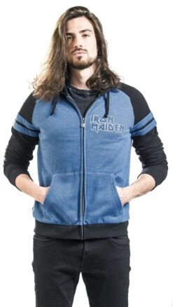 "EMP Signature Collection" Vest Met Capuchon Blauw-zwart Van Iron Maiden -Sportkleding 457839wa