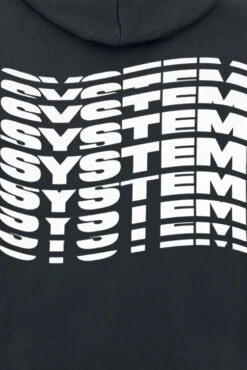 "System Waves" Trui Met Capuchon Zwart Van System Of A Down 9 "System Waves" Trui Met Capuchon Zwart Van System Of A Down -Sportkleding 458809d